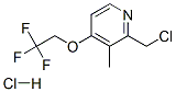 2-Chloromethyl-3-methyl-4-(2,2,2-trifluoroethoxy)pyridine hydrochloride Structure,127337-71-7Structure