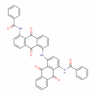 Benzamide,n-[4-[[5-(benzoylamino)-9,10-dihydro-9,10-dioxo-1-anthracenyl]amino]-9,10-dihydro-9,10-dioxo-1-anthracenyl]- Structure,128-89-2Structure