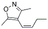 Isoxazole, 4-(1-butenyl)-3,5-dimethyl-, (z)-(9ci) Structure,128035-77-8Structure