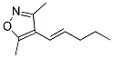 Isoxazole, 3,5-dimethyl-4-(1-pentenyl)-, (e)-(9ci) Structure,128035-78-9Structure