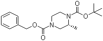 (R)-2-methyl-piperazine-1,4-dicarboxylic acid 4-benzyl ester 1-tert-butyl ester Structure,128102-16-9Structure