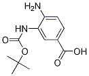 4-Amino-3-((tert-butoxycarbonyl)amino)benzoic acid Structure,1282523-83-4Structure