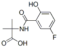 Alanine, n-(5-fluoro-2-hydroxybenzoyl)-2-methyl- Structure,128396-76-9Structure