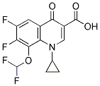 1-Cyclopropyl-6,7-difluoro-8-difluoromethoxy-4-oxo-3-quinoline carboxylic acid Structure,128426-95-9Structure