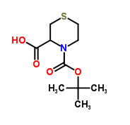 (R)-4-boc-thiomorpholine-3-carboxylic acid Structure,128453-98-5Structure