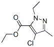 4-Chloro-1-ethyl-3-methyl-1H-pyrazole-5-carboxylic acid ethyl ester Structure,128537-47-3Structure