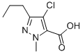 4-Chloro-1-methyl-3-propyl-1h-pyrazole-5-carboxylic acid Structure,128537-49-5Structure