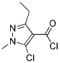 1H-pyrazole-4-carbonyl chloride, 5-chloro-3-ethyl-1-methyl-(9ci) Structure,128564-58-9Structure