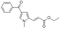 Ethyl 3-(4-benzoyl-1-methyl-1H-pyrrol-2-yl)-acrylate Structure,128843-39-0Structure