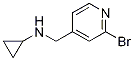 (2-Bromo-pyridin-4-ylmethyl)-cyclopropyl-amine Structure,1289386-62-4Structure