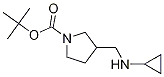 3-Cyclopropylaminomethyl-pyrrolidine-1-carboxylic acid tert-butyl ester Structure,1289387-40-1Structure