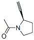 Pyrrolidine, 1-acetyl-2-ethynyl-, (r)- (9ci) Structure,128960-01-0Structure