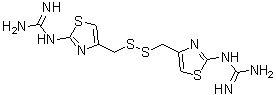 Bis[(2-guanidino-4-thiazolyl)methyl]disulfide Structure,129083-44-9Structure