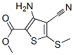 Methyl 3-amino-4-cyano-5-(methylthio)thiophene-2-carboxylate Structure,129332-45-2Structure