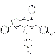 4-Methylphenyl 4,6-o-benzylidene-2,3-di-o-(4-methoxybenzyl)-beta-d-thiogalactopyranoside Structure,1293922-41-4Structure