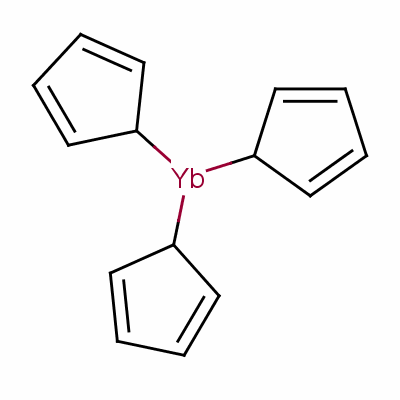 Tris(cyclopentadienyl)ytterbium Structure,1295-20-1Structure