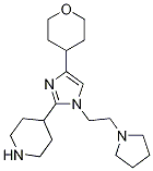 4-(1-(2-(Pyrrolidin-1-yl)ethyl)-4-(tetrahydro-2h-pyran-4-yl)-1h-imidazol-2-yl)piperidine Structure,1295521-50-4Structure