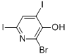 2-Bromo-4,6-diiodo-3-hydroxypyridine Structure,129611-33-2Structure