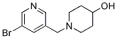 1-((5-Bromopyridin-3-yl)methyl)piperidin-4-ol Structure,1296224-86-6Structure