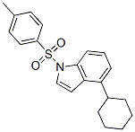 4-Cyclohexyl-1-(4-methylphenylsulfonyl)indole Structure,129667-02-3Structure