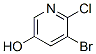 2-Chloro-3-bromo-5-hydroxypyridine Structure,130115-85-4Structure