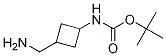 Tert-butyl (3-(aminomethyl)cyclobutyl)carbamate Structure,130369-10-7Structure