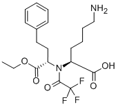 (S)-(-)-1-(N-(1-Ethoxycarbonyl-3-Phenylpropyl)-N-trifluoroacetyl]-L-lysine Structure,130414-30-1Structure