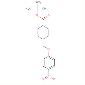 Tert-butyl 4-((4-nitrophenyloxy)methyl)piperidine-1-carboxylate Structure,130658-69-4Structure