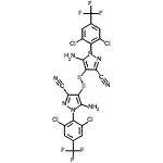 4,4’-Dithiobis(5-amino-1-(2,6-dichloro-4-(trifluoromethyl)phenyl)-1h-pyrazole-3-carbonitrile) Structure,130755-46-3Structure