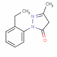 2-(2-Ethylphenyl)-5-methyl-4h-pyrazol-3-one Structure,131-65-7Structure