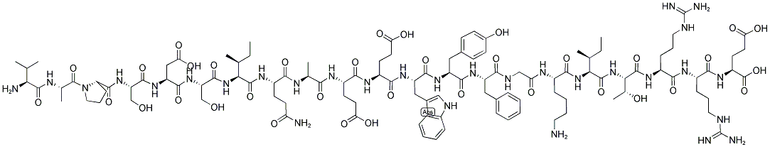 H-val-ala-pro-ser-asp-ser-ile-gln-ala-glu-glu-trp-tyr-phe-gly-lys-ile-thr-arg-arg-glu-oh Structure,131023-24-0Structure