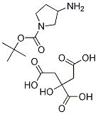 Tert-butyl 3-aminopyrrolidine-1-carboxylate 2-hydroxypropane-1,2,3-tricarboxylate Structure,1310278-53-5Structure