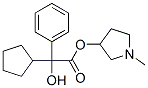 N-Methyl-3-pyrrolidinyl Cyclopentylmandelate Structure,13118-11-1Structure