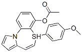 5-(4-Methoxyphenyl)pyrrolo[2,1-d][1,5]benzothiazepin-4-ol acetate Structure,131403-76-4Structure