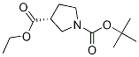 Ethyl (r)-1-boc-3-pyrrolidinecarboxylate Structure,1314419-65-2Structure