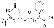 (3R)-3-(tert-butyldimethylsilyloxy)glutaric acid -1-((r)-(-)-mandelic acid ester Structure,131466-61-0Structure