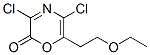 2H-1,4-oxazin-2-one, 3,5-dichloro-6-(2-ethoxyethyl)- Structure,131882-07-0Structure