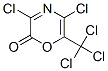 2H-1,4-oxazin-2-one, 3,5-dichloro-6-(trichloromethyl)- Structure,131882-10-5Structure