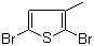2,5-Dibromo-3-methylthiophene Structure,13191-36-1Structure