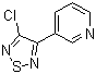 3-Chloro-4-(pyridin-3-yl)-1,2,5-thiadiazole Structure,131986-28-2Structure