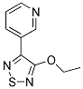 Pyridine, 3-(4-ethoxy-1,2,5-thiadiazol-3-yl)-(9ci) Structure,131987-62-7Structure