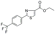 2-(4-Trifluoromethyl-phenyl)-thiazole-4-carboxylic acid ethyl ester Structure,132089-39-5Structure