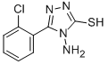 4-Amino-3-mercapto-5-(2-chlorophenyl)-[1,2,4-]triazole Structure,13229-02-2Structure