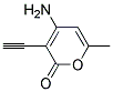 2H-pyran-2-one, 4-amino-3-ethynyl-6-methyl-(9ci) Structure,132334-33-9Structure