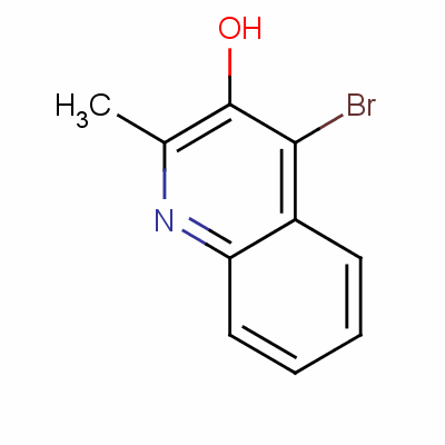 4-Bromo-2-methyl-3-quinolinol Structure,13235-12-6Structure