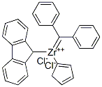 Diphenylmethylidene(cyclopentadienyl)(9-fluorenyl)zirconium dichloride Structure,132510-07-7Structure