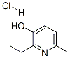 2-Ethyl-6-methyl-3-hydroxypyridine hydrochloride Structure,13258-59-8Structure