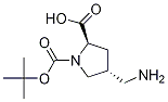 (2R,4r)-4-(aminomethyl)-1-(tert-butoxycarbonyl)pyrrolidine-2-carboxylic acid Structure,132622-81-2Structure