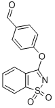 4-[(1,1-Dioxido-1,2-benzisothiazol-3-yl)oxy]benzaldehyde Structure,132636-66-9Structure