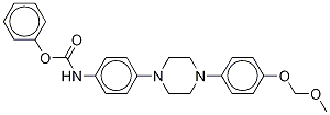 4-[4-(4-O-methoxymethyl-4-hydroxyphenyl)-1-piperazinyl]phenyl]carbamic acid phenyl ester Structure,1329503-19-6Structure